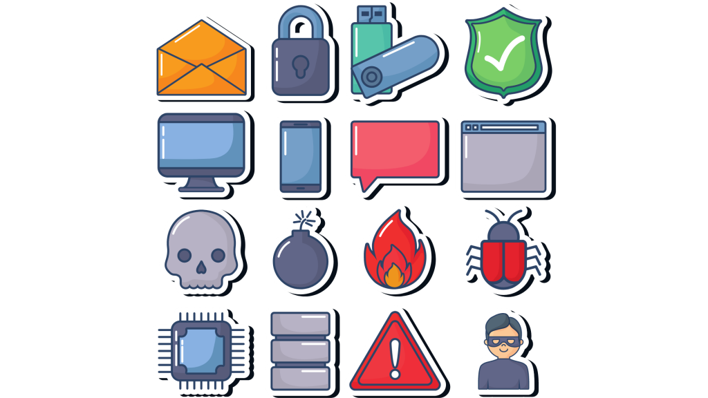 Cyber Security Awareness Icons