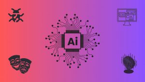 An image representing AI Cybersecurity Threats: malware, deepfakes, phishing, and cyberattacks
